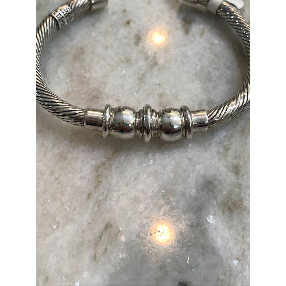 .925 Cuff Bracelet Sterling Silver Jewelry - Picture 7 of 7